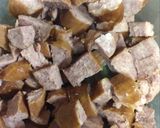 A picture of step 2 of Creamy Mushroom Spinach Kielbasa Soup.