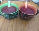 A picture of step 3 of Beetroot Carrot and Tomato soup.