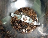 A picture of step 3 of Anjaneyar Temple milagu (black pepper) pongal.
