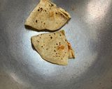 A picture of step 3 of Seyal chapati.
