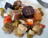 Foto del paso 6 de la receta Morcilla con pisto exótico