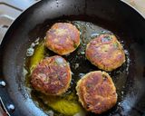 A picture of step 4 of Vegan Jackfruit Kabab Awadhi style.