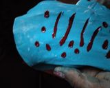 A picture of step 4 of Navy blue gumpaste.