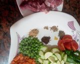 صورة لخطوة 1 من وصفة طاجن خضار باللحم