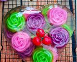 Foto langkah ke 5 dari resep Puding Love Bunga Kaca.