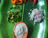 A picture of step 1 of Manchow Soup.