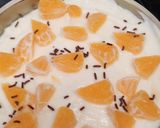 A picture of step 2 of Vanilla cheesecake with cherry 🍒 topping.