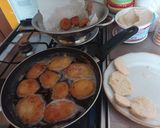 865.Kirántot krumpli fokhagymás tartármártással és ketchuppal 😋 recept fázis 3 fotója