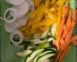 Foto del paso 3 de la receta: Arroz yamaní con pescado blanco y verduras
