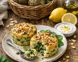A picture of step 4 of Soft Ricotta, Artichoke, and Broccoli Rabe Casserole.