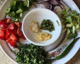 Chilli bhindi bateta (ladyfinger and chips) recipe step 1 photo