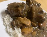 A picture of step 7 of Oxtail Potjie.