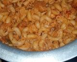 A picture of step 4 of Chicken popcorn pasta 😋.