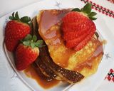Pas rețetă Pancakes - clătite pufoase - cu nuttela și sirop de caramel 6 fotografie