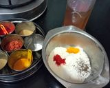 A picture of step 1 of Dal Dhokli.