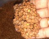 A picture of step 1 of Dal makhani.