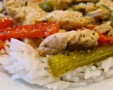 Foto del paso 5 de la receta: Pollo frito con cebolla y pimientos