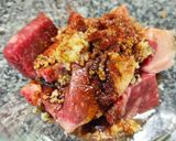 รูปขั้นตอนการทำที่ 1 ของ เคบับเนื้อวัวสองสัญชาติ (Beef Kabob)