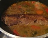 Foto del paso 4 de la receta: Cocina primaveral: Peceto braseado con cerveza en pan pita