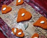 A picture of step 7 of Valentine's Red Semolina Halwa.