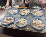 Foto del paso 4 de la receta: Muffins de manzana con crumble