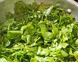 A picture of step 4 of Soya Palak Potato Curry: healthy protein rich curry.