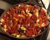 Une image de l'étape 3 de Gratin de courgettes tomates et porc mariné.