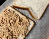 A picture of step 3 of Tuna Croque Monsieur with Creamy Shredded Tomme.