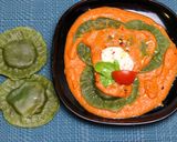 A picture of step 13 of Spinach Ricotta Ravioli In Tomato Cream Sauce.