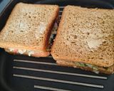 A picture of step 3 of Avocado Wheat Bread Grilled Sandwich.