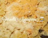 Foto del passaggio 6 della ricetta Farfalle con crema di Datterini gialli e rossi km zero mandorle e burrata 👩‍🍳🏡🦁🇮🇹