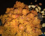 A picture of step 6 of Badam pakora.
