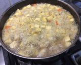 Une image de l'étape 18 de Soupe de carottes, panais et navets au lard.