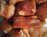 A picture of step 1 of Red meat mutton curry.