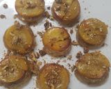A picture of step 7 of Bourbon peach Cinnamon Rolls.
