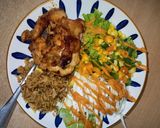 Foto langkah ke 5 dari resep BBQ Chicken steak with mushroom sauce.