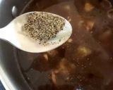 A picture of step 5 of Japanese Onion Soup 🥰.
