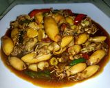 Foto langkah ke 5 dari resep Cumi Saus Tiram.