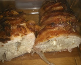 Foto del paso 6 de la receta: Pechuga de pollo abrigada rellena de queso de cabra