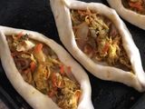 فطائر القارب الهشه بالدجاج 😋😋😋