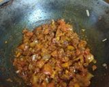 A picture of step 3 of Valachi bhaji.
