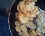 A picture of step 4 of #my recipe challenge (cripsy crips).