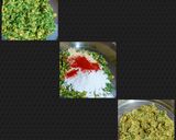 A picture of step 1 of Corn spinach fritters.