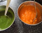 A picture of step 2 of Tricolour Instant Rava Dhokla with Natural Colours !!.