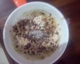 A picture of step 5 of Hot Coffee with nuts.