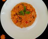 A picture of step 7 of Broken wheat veg biryani.