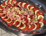 Une image de l'étape 7 de Salade de tomates et concombres au jambon et roquefort.