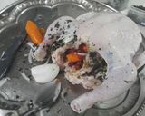 عکس مرحله 2 از دستور مرغ شکم پر