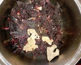 A picture of step 1 of Zobo drink.