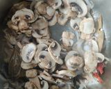 A picture of step 8 of Mushroom pulao.